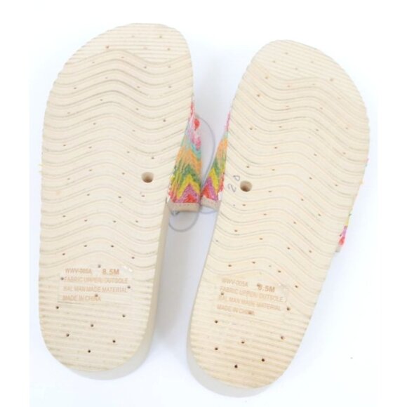 Dirty Laundry Women's 8.5 Colorful Chevron Slide Footbed Platform Sandals NEW - Picture 8 of 9